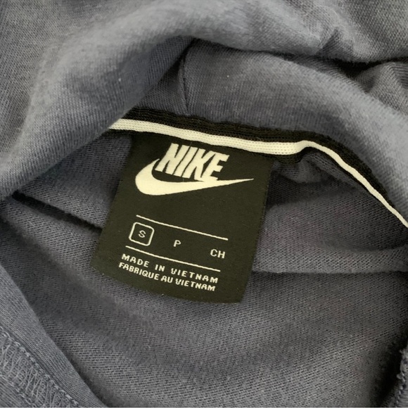 Nike Blue Cropped Hoodie sweatshirt - Picture 4 of 4